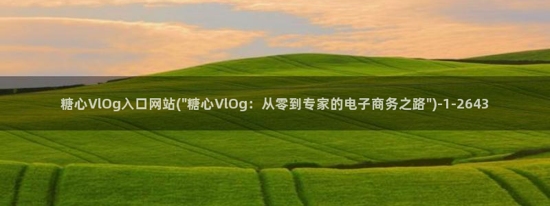 捅主任糖心vlog：糖心VlOg入口网站(\